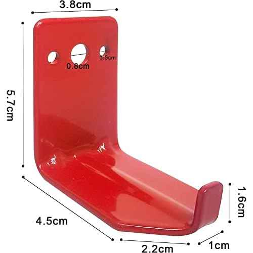 Fire Extinguisher Mount, Wall Hook, Fire Extinguisher Bracket up to 40 lbs Extinguishers, Suitable for Big and Small Fire (2 Brackets)