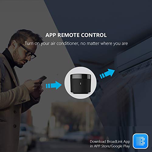 BroadLink RM4 Mini IR Universal Remote Control Wi-Fi Smart Hub for TV, Air Conditioner, STB