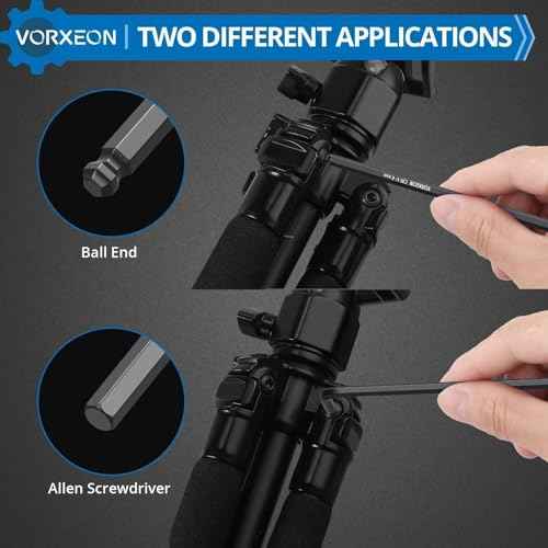 9 PCS Allen Wrench Hex Key 1.5 mm - 10 mm Metric Flat Ball End Black L-key with Visible coding For Handyman DIY Bike Motorcycle Repair