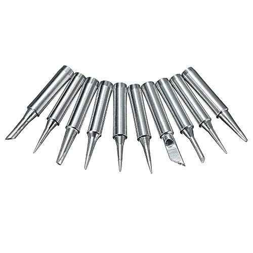 Yakamoz 10Pcs 900M-T Soldering Iron Tips Kit Solder Welding Tips Replacement Accessories for Hakko, Atten, Quick, Aoyue, Yihua, Vastar, Sywon, Tabiger, Soaiy Soldering Station