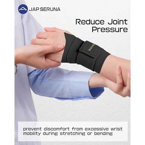 PFZ Ultra-Thin Ulnar Wrist Brace with Double Compression Straps - Wrist Support for Carpal Tunnel, Arthritis, Tendonitis, TFCC, Pain Relief (Single)