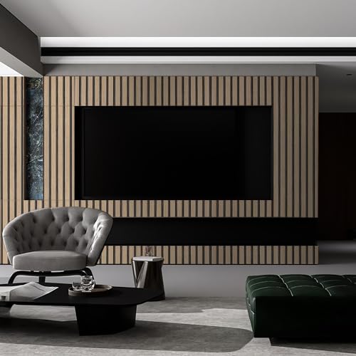 Dark Brown Wood Slat Peel and Stick Wallpaper - 17.5"x100" Textured Faux Wood Wall Panel for Bedroom & Kitchen