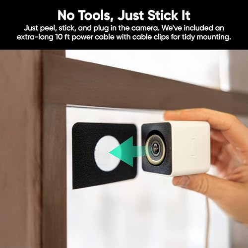 WYZE 1 Pack Indoor WiFi Window Security Camera with Color Night Vision & Glare Reduction