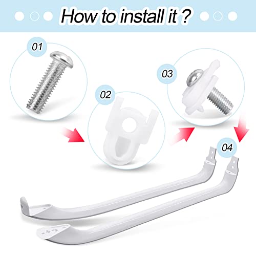Refrigerator Door Handle Mounting Stud WR01X25070 for GE, 2-Pack