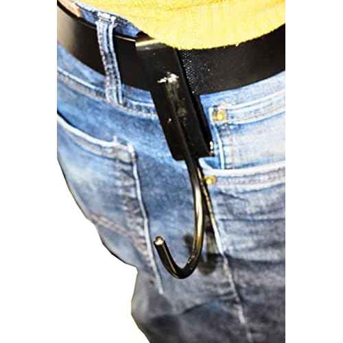 10-134 Heavy Duty Belt Hook for Cordless Tool, Durable Metal Belt Hook for Work Belt, Black