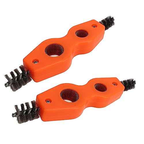 2Pcs Copper Tube Pipe Cleaner, 4 in 1 Copper Pipe Cleaner, Copper Tubing Brush Pipe Brush Cleans Inside Outside Thread Cleaner Plumber Brush Cleaner Tool for Plumbing Installation Soldering Brazing