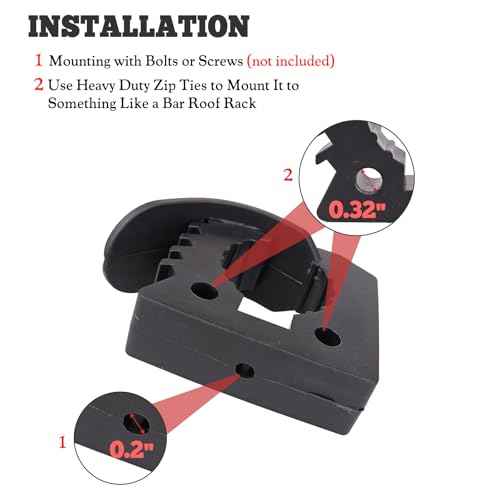 Shovel Holder Clamp Mount Kit,Truck Bed Molle Panel Mount, Shovel Mount for Roof Rack,Quick Release Mount Clamps Off Road UTV Utility Trailer Accessories Fits 1-1/7" to 1-3/7" Diameter Tools(6 Pack)