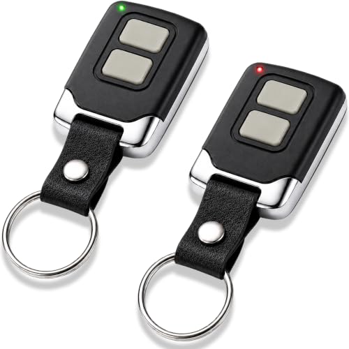 2 Pack Garage Door Remote for LiftMaster Chamberlain Craftsman Keychain Transmitter - Compatible with 1993-Present Models