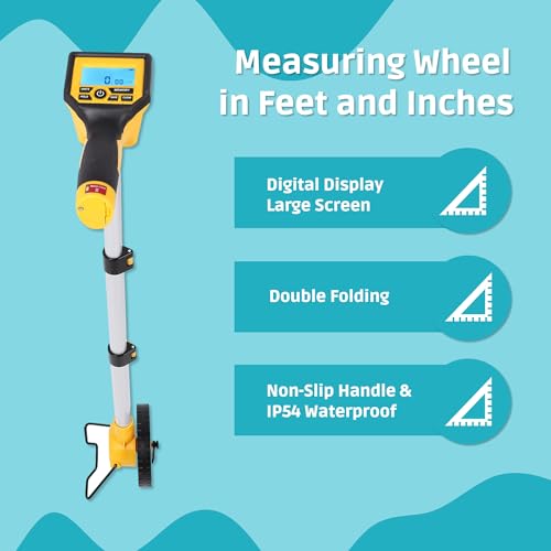 Gugxiom Measuring Wheel in Feet and Inches – Portable Digital Distance Meter