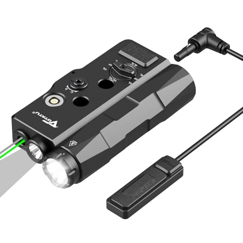 VOTATU V848 Laser Light Combo Black - Green/IR Laser & 1700LM Flashlight