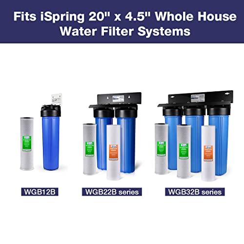 iSpring FC25B 20x4.5 Inch Whole House Water Filter - Chlorine Removal