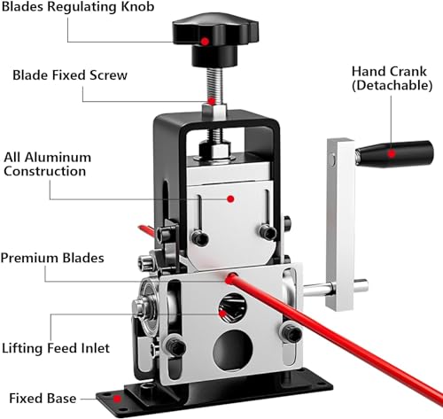 Manual Wire Stripping Machine - Adjustable Copper Wire Peeler Tool for Scrap Recycling