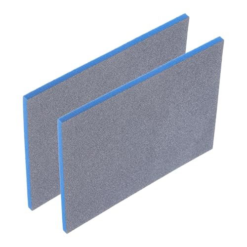uxcell 2pcs Sanding Sponge Block, 800-1000 Grit Sanding Sponge Pad 140mm x 114mm x 5mm Soft Foam Wet Dry Hand Sander Block Sandpaper for Model Metal Wood Furniture Polishing