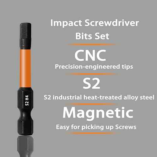 Impact 2¡¯¡¯ Long Hex Head Allen Wrench Drill Bit Set 20PCS(Metric & SAE), 1/4¡¯¡¯ S2 Steel Hex Bit Set, CNC Machined Tips with Extension Socket and Storage Box