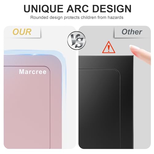 Marcree 0.23 Cuft Pink Small Safe Box for Kids Home Security, Mini Lock Safe