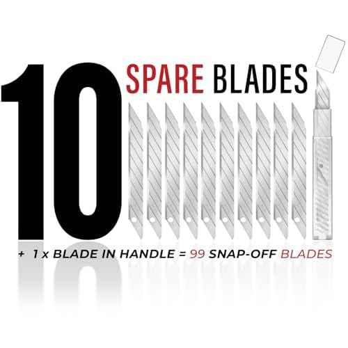 VViViD Best Damn Knife Quick Lock, Heavy Duty Precise Utility Blade, Quickest Safety Lock, 11, 9mm Blades