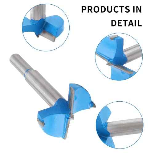 1-1/16 Inch / 27mm Forstner Drill Bit, 1.0625 Inch Boring Bit Cutter Tungsten Carbide Wood Hole Saw Auger Opener, Woodworking Hole Opener Hinge Hole Cutter for Wood, Plastic, Plywood