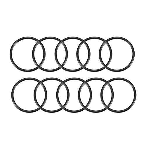 uxcell Nitrile Rubber O-Rings, 48mm OD 42mm ID 3mm Width, Metric Sealing Gasket, Pack of 10