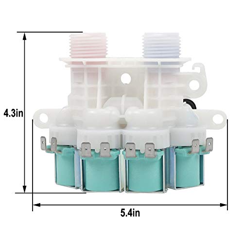 Washer Water Inlet Valve W11165546 for Maytag & Whirlpool – Compatible with MVWB765, MVWB835, MVW6230HW2