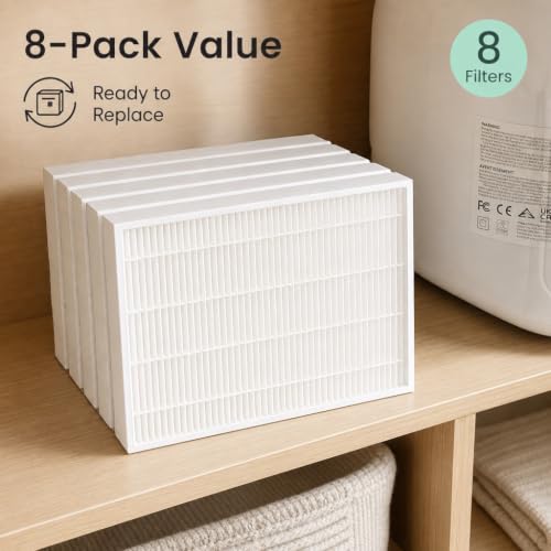 Replacement HEPA Filter for Bottle Washer (8 Pack) – Compatible with GROWNSY / Momcozy
