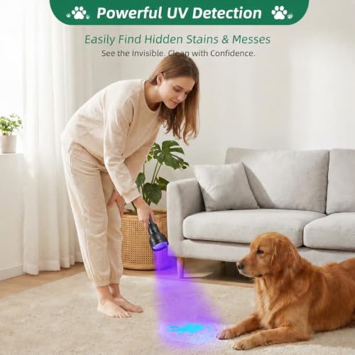 ESCO LITE 51 LED UV Black Light for Pet Urine Detection & Stain Inspection