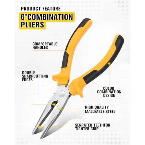 5pcs General Household Tool Set, Includes Pliers, Crosshead Screwdriver, Flat-head Screwdriver, Electrical Pen, Suitable for Daily Use