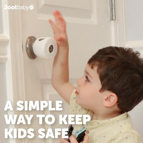 Jool Baby Door Knob Child Safety Covers (4 Pack) Prevent Kids from Opening Doors ? Easy to Install