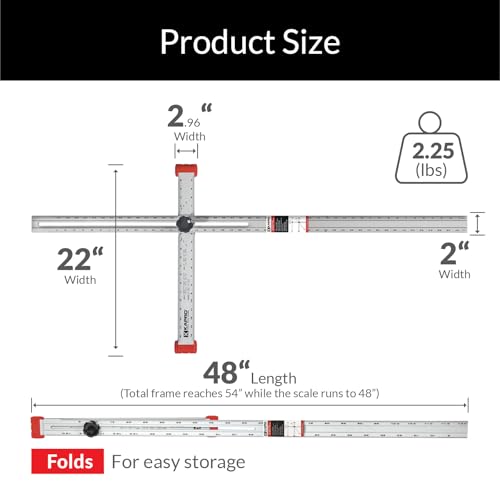 Kapro 317 Adjustable Drywall T-Square - 48"