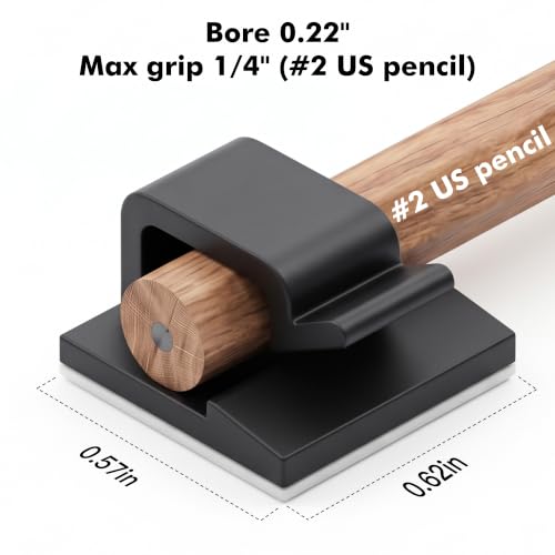 TEZOP Small Black Adhesive Cable Clips for Cord Management - 30 Pack