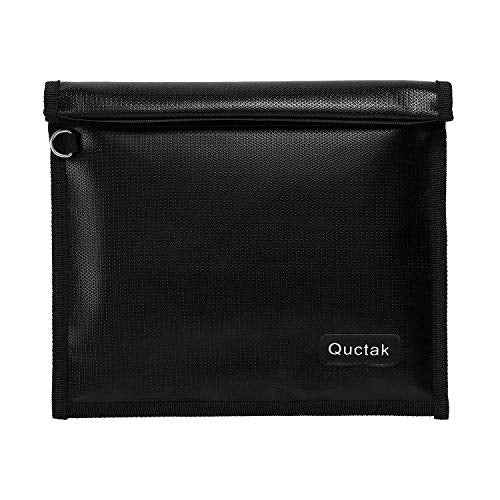 Faraday Bag, Signal Isolation Bag for Phones, Fireproof Shield Pouch, Prevents Hacking,Tracking,and NFC/WiFi/Bluetooth for Tablets, Phones, Key Fobs (9.8"X11", Black)