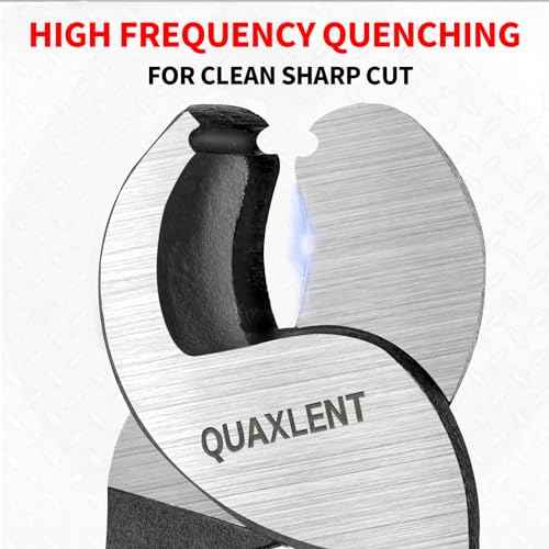 10 Inch Large Cable Cutter Heavy Duty High Leverage Big Wire Cutting Plier Tool for 4/0 Aluminum 2/0 Soft Copper and 100PR 24AWG Comm Cable, Blue