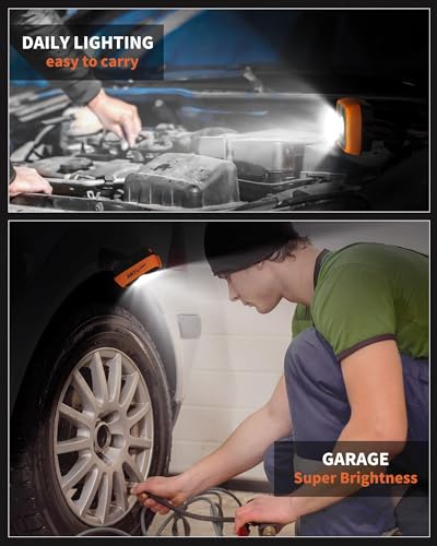 Anylight Orangey Magnetic Rechargeable Work Light with 4 Modes & 150° Rotation