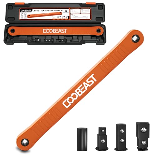 Orange 13.4 Inch Offset Impact Wrench Extension Socket Wrench Tool