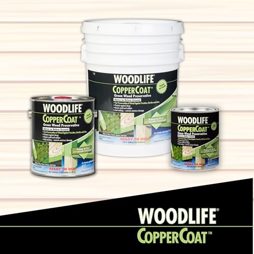 Wolman Woodlife CopperCoat Green Wood Preservative Quart, Eco-Friendly Insecticide & Fungicide for Exterior Wood