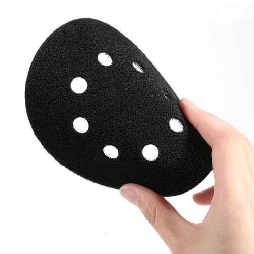4 Pcs 5 inch 8 Hole Hook and Loop Pad Interface 5¡± Orbital Sander Pad for 5 inch Orbital Sander Multi Hole Pads Protector Extends The Backing pad¢¥s Lifetime for Random Orbitals Sanders Pads