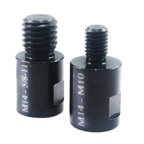 2Pcs M14 Female to 5/8''-11 Male / M10 Male Angle Grinder Converter. Angle Grinder Shaft Adapter Interface Connector Thread Adapter Drill Bit Connecting Tool