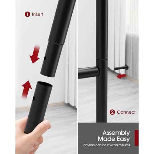 Storage Shelves - 5 Tier Shelf Organizer, Heavy Duty Garage Shelving Unit with Leveling Feet, Stable Metal Shelves Organizer for Pantry, Kitchen and Closet, 33.0" W x 12.6" D x 72.0" H, Black