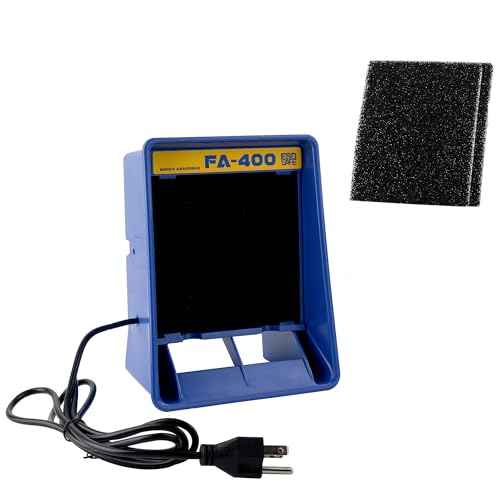 Soldering Fan Smoke Absorber Solder Fume Extractor for Soldering DIY Fan Extraction Equipment Solder Sucker Prevention Absorber Solder Fume Extractor Station. (FA-400)