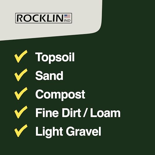 Rocklin® 30-Inch Heavy Duty Lawn Leveling Rake for Soil & Yard Leveling