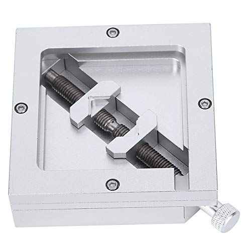 FTVOGUE HT-90 90x90mm BGA Reballing Station, Aluminum Alloy Rework Kit for 9-43mm BGA Chip, Universal Diagonal Stencil Solder Template