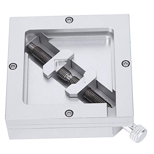 FTVOGUE HT-90 90x90mm BGA Reballing Station, Aluminum Alloy Rework Kit for 9-43mm BGA Chip, Universal Diagonal Stencil Solder Template