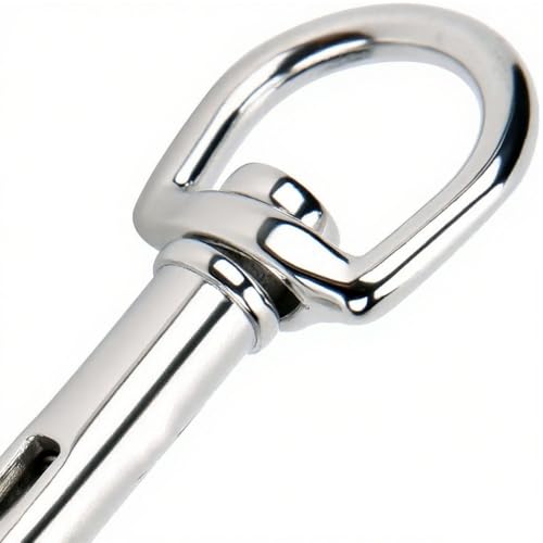 QAVBFA 94mm Stainless Steel Swivel Bolt Snap Diving Clips for Pet Leash & Outdoor Use