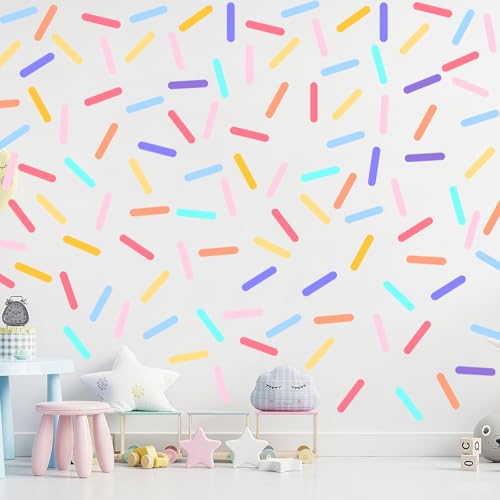 Confetti Wall Decals - 300 Peel & Stick Vinyl Stickers for Kids Rooms & Parties