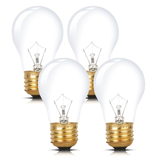 Simba Lighting Oven Rated A15 40W E26 2700K 300°C/572°F, 4 Pack