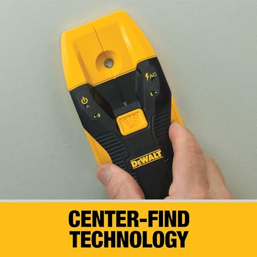 DEWALT Stud Finder Center-Find 3/4-Inch for Wood & Metal with LED Arrows