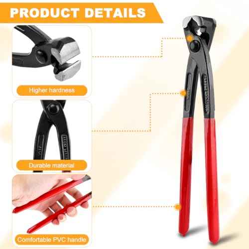 9 Inch Ear Clamp Pliers ? Chrome Vanadium Steel for Easy Hose/Pipe Install & Remove, Cuts Tool Clutter ? Ideal for Tight-Space Repairs, Car Fuel Lines & DIY Projects