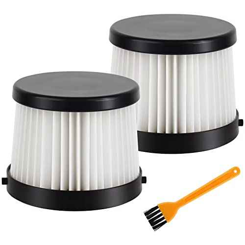 DCV501HB Filter For DEWALT 20V Vacuum Cordless Handheld Vacuum DCV501HB with 1 Cleaning Brush - Compared to Part # DCV5011H - Washable and Reusable (2 Pack)