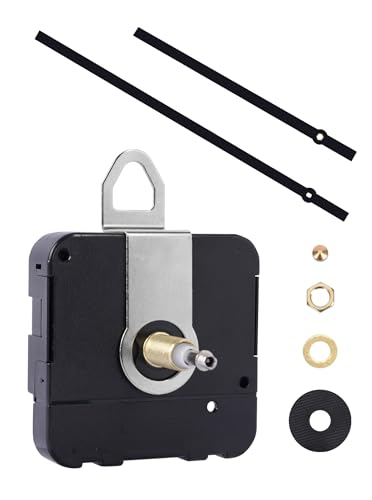 High Torque Clock Movement Replacement Kit with 0.59 Inch Thread for Large Wall Clocks