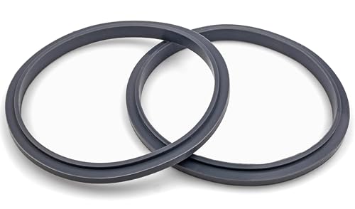 CloudCUP 2-Pack Nutribullet Gasket Rings - Dark Gray Dual-Lip Seals, 4.05" Blade Compatibility