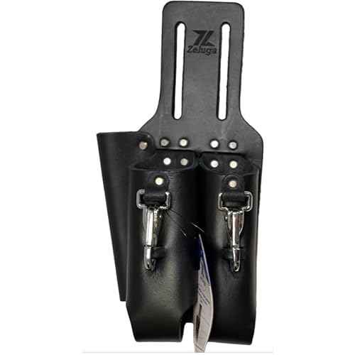 Saddle Leather 3 Pocket Linesmen and Electricians Tool Holder